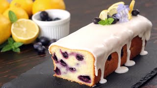 Blueberry Lemon Pound Cake Recipe  How Tasty Channel [upl. by Allisurd]