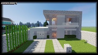 Minecraft  Diorite Block House Tutorial [upl. by Anallise]