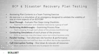 DRP  Disaster Recovery Plan Testing CISSP Free by Skillsetcom [upl. by Greenes804]