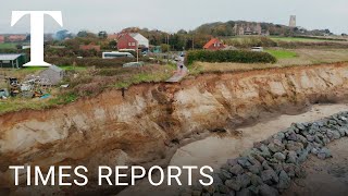 Britains collapsing coastline  Times Reports [upl. by Meesaw]