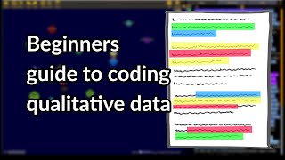 Beginners guide to coding qualitative data [upl. by Attelliw]