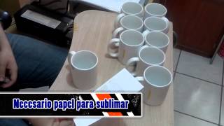 Como Sublimar tazas 11 oz proceso completo [upl. by Rainger75]