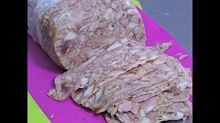 Queso de puerco casero RecetasdeLuzMa [upl. by Zacek914]