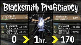 0 to 170 Blacksmith Proficiency in an hour  Blacksmith Proficiency Guide  Toram Online [upl. by Harahs]