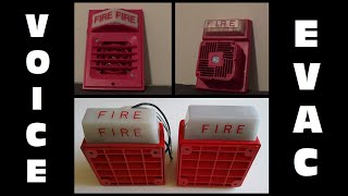 Fire Alarm Compilation  Voice Evac Speakers [upl. by Lyrred749]