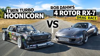 Ken Block vs Rob Dahm 1240hp 4 Rotor AWD RX7 is our Wildest Battle Yet [upl. by Dwan]