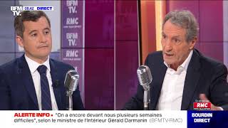 Gérald Darmanin face à JeanJacques Bourdin en direct [upl. by Buyer]