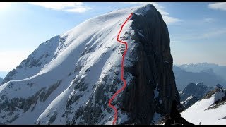 Marmolada Cresta Ovest  discesa con gli sci  extreme skiing [upl. by Fotzsyzrk]