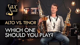 Alto Saxophone Vs Tenor Saxophone [upl. by Gussie]