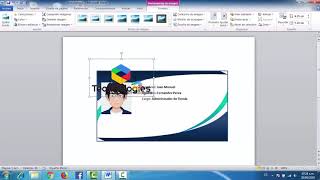 Como hacer una credencial en word [upl. by Hiamerej]