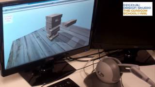 Haptic demo in Unity using OpenHaptics with Phantom Omni [upl. by Langille549]