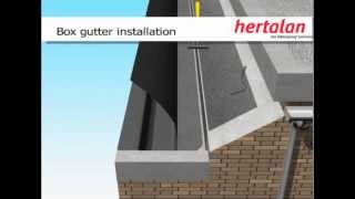 Hertalan EPDM Box gutter installation [upl. by Enivid]