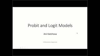 Probit and Logit Models [upl. by Noislla]