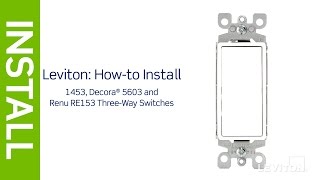 How to wire a 3Way Light Switch  Leviton [upl. by Erlin]