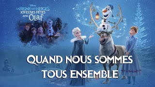 Olafs Frozen Adventure  When were together  French Movie Version with French Subtitles [upl. by Direj]