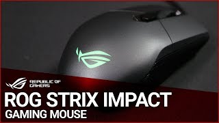 ROG Strix Impact Gaming Mouse Overview [upl. by Salakcin48]