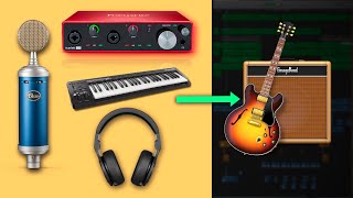 How To Connect Your Recording Gear To GarageBand GarageBand Tutorial [upl. by Ettessil981]