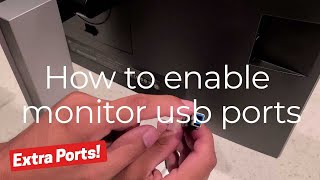 Enabling USB Ports on HP Monitor [upl. by Aenel]