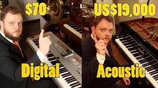 Can You Hear The Difference Between an Acoustic and Digital Piano [upl. by Bez185]