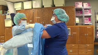 Removing Gown amp Gloves After Surgery [upl. by Schwerin]