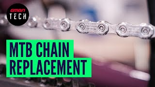 How To Replace A Mountain Bike Chain  Change Your Chain Like A Pro [upl. by Sucram]