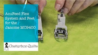 Janome MC9400 AcuFeed Flex System amp Feet [upl. by Mersey688]