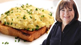 Ina Gartens Perfect Scrambled Eggs  Food Network [upl. by Annatnas]