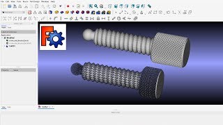 FreeCAD Edit a STL File Creat a shape from mesh and convert to solid [upl. by Renaud]