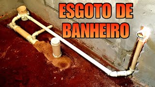 COMO FAZER O ESGOTO DO BANHEIRO [upl. by Travax852]