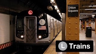 NYC Subway L Train Action in Williamsburg and Manhattan [upl. by Engud985]