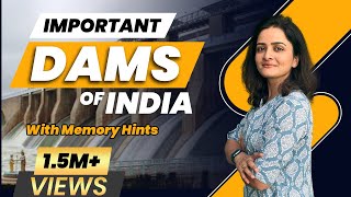 Important Dams of India  Dams In India Tricks In Hindi  Parcham Classes Geography by Richa Maam [upl. by Midis449]