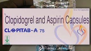 clopitab a 75 mg capsule uses  price  composition  dose  side effects  precautions  in hindi [upl. by Ymarej]