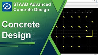 Concrete Design with STAAD Advanced Concrete Design [upl. by Hesky732]