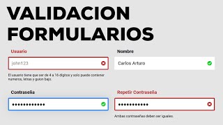 Aprende a Validar Formularios con Javascript y Expresiones Regulares [upl. by Issirk]