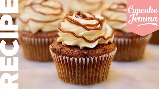 Sticky Toffee Pudding and Custard Cupcake Recipe amp Tutorial  Cupcake Jemma [upl. by Miahc944]