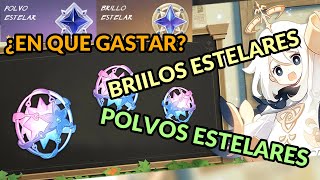 🔥 EN QUÉ GASTAR BRILLO Y POLVO ESTELAR  GENSHIN IMPACT  Tips Principiantes 2 🔥 [upl. by Whitney]