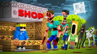 I Opened a SCARY Shop in Minecraft [upl. by Ahsykal]