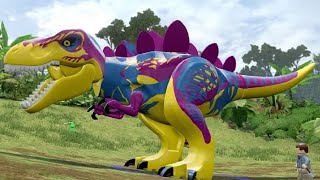 LEGO Jurassic World  Custom Dinosaurs  Free Roam Gameplay Dino Creation [upl. by Amsirak898]