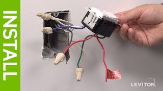 How to Install a Decora Digital DSE06 Low Voltage Dimmer  Leviton [upl. by Felicia]