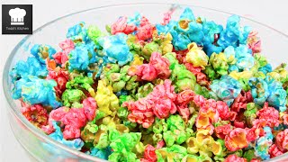 HOW TO MAKE RAINBOW POPCORN [upl. by Rue321]