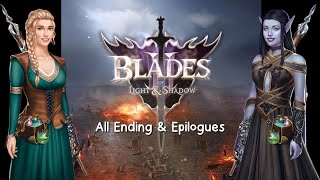 Choices Blades of Light and Shadow Book 2 ⇼ All Ending and Epilogues [upl. by Ileana]