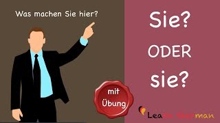 Learn German  Common Mistakes in German  Sie oder sie  A1  A2 [upl. by Waki]