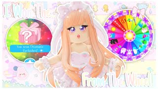 ꒰ 🌸🎡 I won the dramatic eyelashes from the wheel ୨୧ Royale High [upl. by Aznola34]