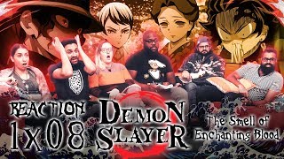 Demon Slayer  1x8 The Smell of Enchanting Blood  Group Reaction [upl. by Airlie]