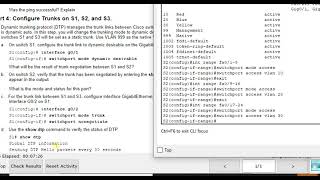 Packet Tracer 355  Configure DTP [upl. by Yolanda]