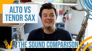 Alto vs Tenor Saxophone The Sound Comparison [upl. by Matlick]