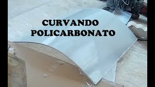 Como curvar policarbonato how to curve lexan 4mm [upl. by Clerc]