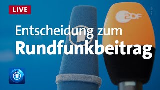 Bundesverfassungsgericht Entscheidung zum Rundfunkbeitrag [upl. by Nelaf]