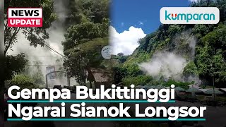 Tebing Ngarai Sianok Longsor Usai Diguncang Gempa 45 Magnitudo [upl. by Schott]