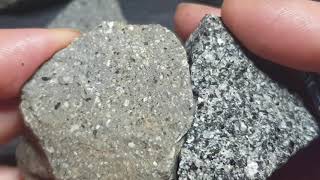 Geology Andesite vs Diorite [upl. by Yntruoc]